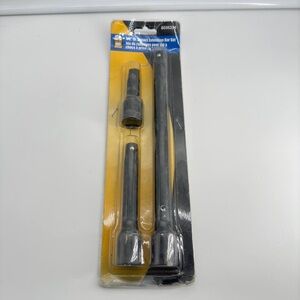 Power Fist 3-Piece 1/2-Inch Drive Impact Extension Bar Set New Sealed